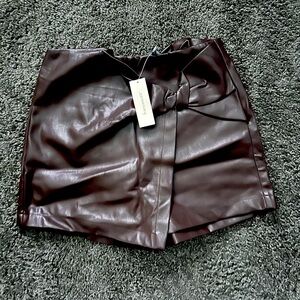 Francesca’s leather skort